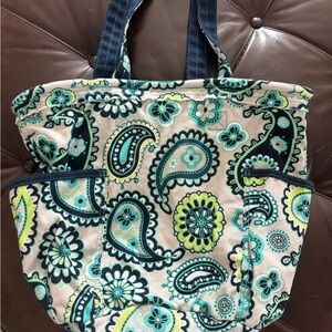 Thirty-One Retro Metro Tote in Paisley Day Print
